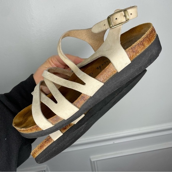 Hautnah Leather Strappy Cork Sole Sandal EU 40 US 9.5 - Picture 8 of 10